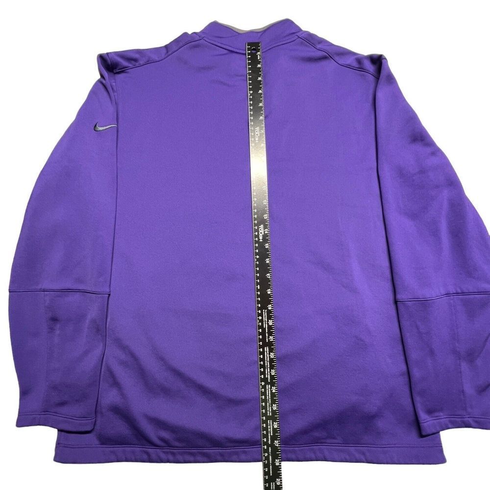 Nike Golf Shirt‎ Womens XL Standard Therma Fit Purple Mountain West Fleece Zip - Picture 10 of 14